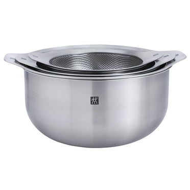 ZWILLING Prep 6-pc Brushed Stainless Steels Nesting Bowls & Strainers Set