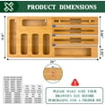 thumbnail image 4 of 9 in 1 Kitchen Bag Storage Organizer, AOKIWO Bamboo Ziplock Foil and Plastic Wrap Organizers with Cutter for Kitchen Drawer, Compatible Gallon, Quart, Sandwich Snack Size, 4 of 7