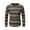 Beige, variant on qelini Striped Sweater Shirt for Men Crewneck Pullover Sweaters Striped Long Sleeve Tops Dressy Slim Fit Fall Blouses