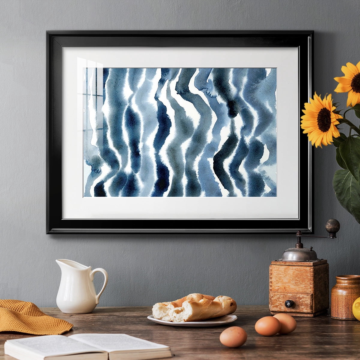 True Blue Wave II Premium Framed Print - Ready to Hang
