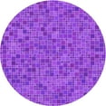 thumbnail image 1 of Ahgly Company Machine Washable Indoor Round Transitional Heliotrope Purple Area Rugs, 4' Round, 1 of 7