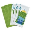 Solid and Print Dual Woven Kitchen Towel, 6 Pack, Tea