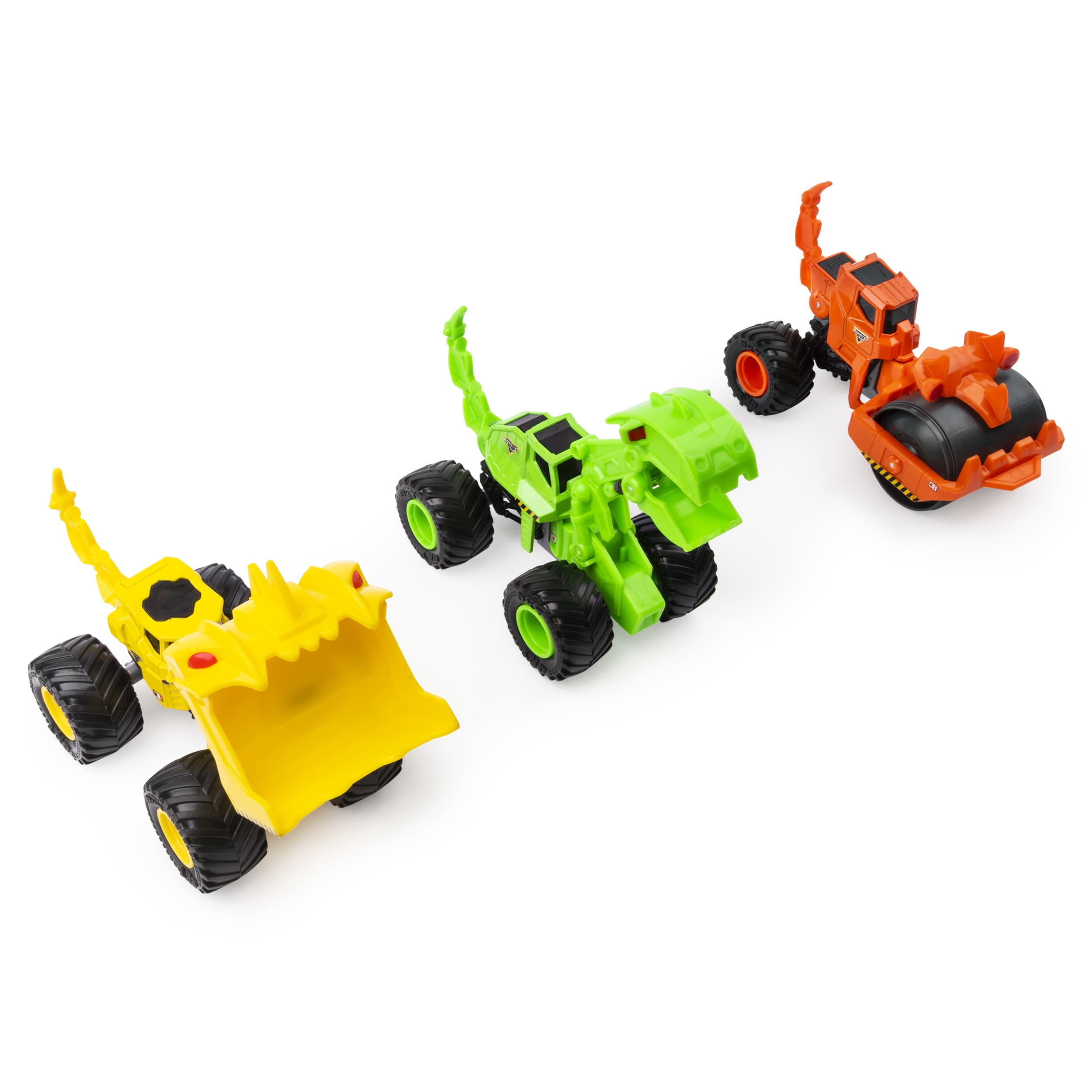 Monster Jam, Official Dirt Squad 3Pack of Monster Trucks with Moving