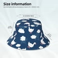 thumbnail image 3 of Balery Cute Goose On Blue Sky Sombreros para el sol para hombre y mujer, sombrero de pescador con UPF 50+, 3 of 6