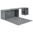 thumbnail image 3 of Queen Size Murphy Bed with Rotable Desk(Gray), 3 of 12