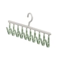thumbnail image 4 of Tendedero de calcetines, percha de viaje con 10 pinzas, portátil, para pantalones de , sujetadores, guantes, bufandas y dormitorios. Verde, 4 of 8