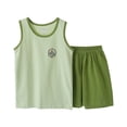 thumbnail image 4 of felwors Boys Tank Top and Shorts with Pockets Pajamas Set Summer Sleeveless Sleepwear Cozy Lounge Set(11-12 Years), 4 of 4