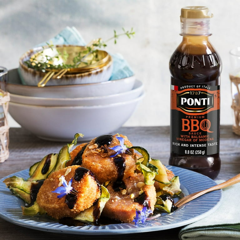 PONTI BBQ Glaze with Balsamic Vinegar of Modena, oz