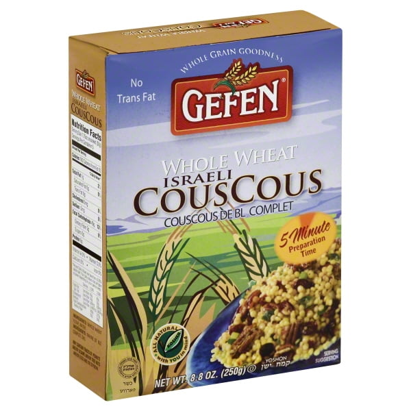 gefen couscous, whole wheat, israeli, 8.8ounce (pack of 12) Walmart