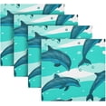 thumbnail image 5 of GZHJMY Dolphin Cloth Napkins Set of 6, Reusable Washable Polyester Dinner Napkins for Family, Restaurant, Wedding, Party Decor 20 x 20 Inch, 5 of 7