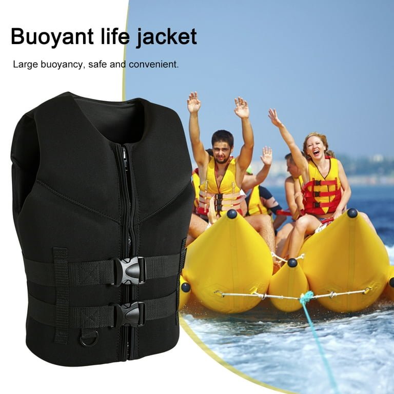 GEjnmdty Adults Life Jacket Neoprene Safety Life Vest for Water
