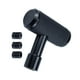 thumbnail image 3 of Perillas de cambio de marchas automáticas de aleación de aluminio para automóvil, universales, con 3 gomas Negro, 3 of 9