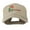 Khaki, variant on USA State Vermont Red Clover Embroidery Cap - Black OSFM