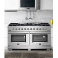 thumbnail image 2 of Forno Capriasca 60-Inch Freestanding Gas Range, 10 Burners, True Convection Oven, 2 of 9