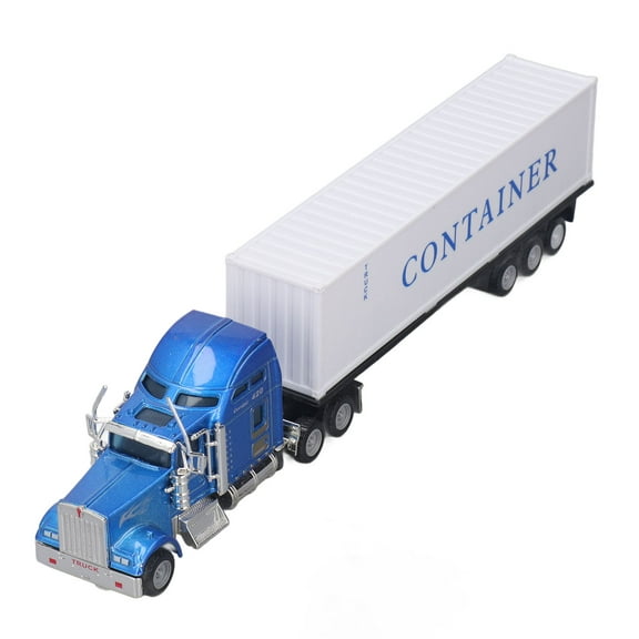 Container Truck Toy Model Pull Back Simulation Alloy Toy Truck for Kids Boy 3-6 Year Old Birthday Christmas Gift