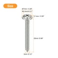 thumbnail image 2 of ST3x25x7mm Phillips Pan Head Self-tapping Screw with Washer, 100pack 304 Stainless Steel Wood Screw (Silver), 2 of 6