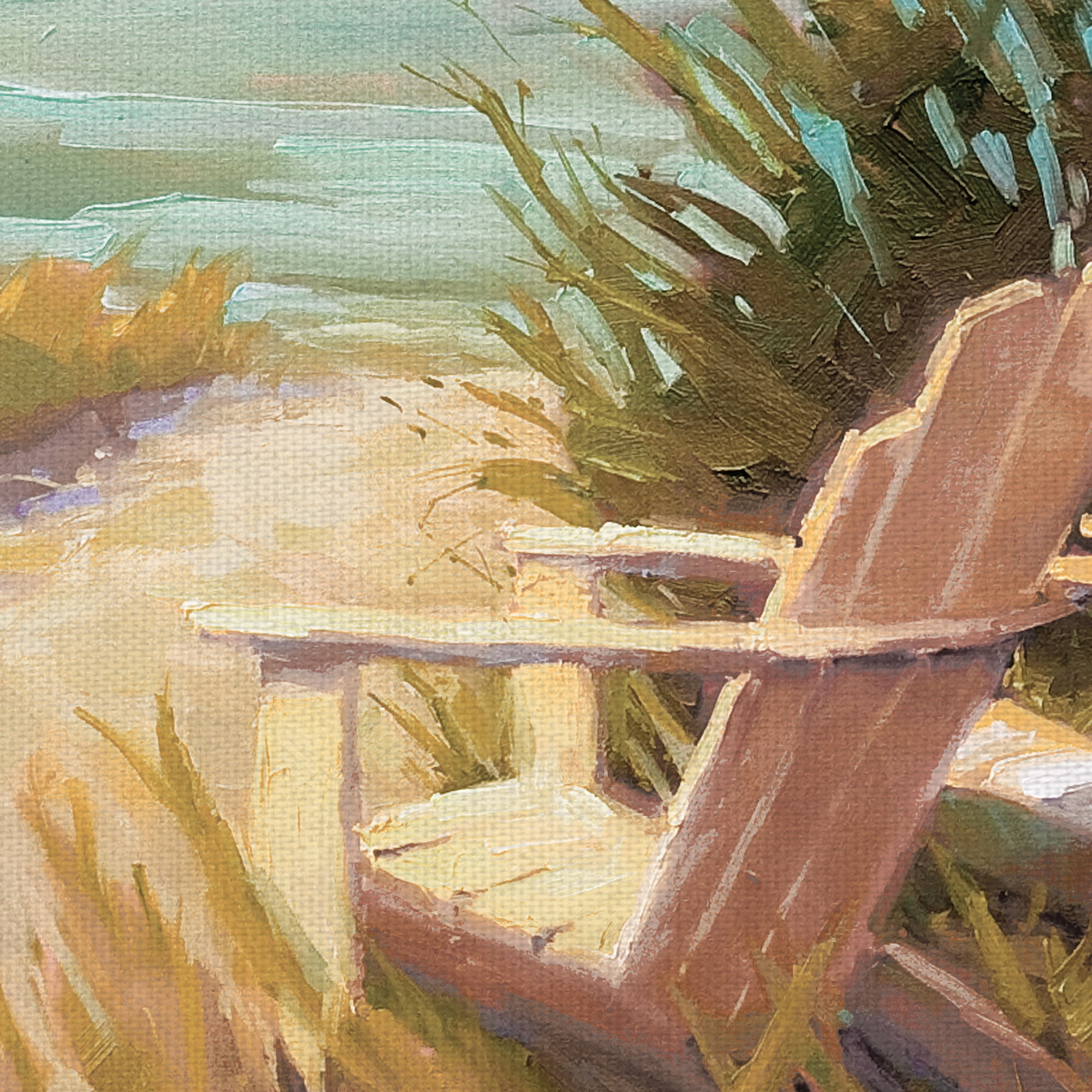 Masterpiece Art Gallery Waterfront Beach View Bright by Kathleen Denis Canvas Art Print30" x 30"