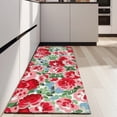 thumbnail image 4 of Pioneer Flower Floral Print Pattern Kitchen Rug Mat,Kitchen Runner Rugs Non Skid Washable,Decorative Kitchen Floor Mats for Kitchen,Sink,Laundry,17"X47", 4 of 5