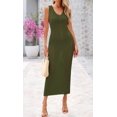 thumbnail image 2 of Traje de baño Cover Up BTFBM de ganchillo para mujer, color verde militar, 2 of 9