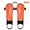 Orange, variant on WEUVEB Eva Cushion Soccer Shin Guards Orange PP Lightweight Comfortable 2Pcs