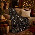 thumbnail image 3 of Victorian Gothic Mystery Aesthetic, Dramatic Gothic Scene, Warm Flannel Blanket for Home Library and Reading Nook, Art Lovers Housewarming Gift, Gothic Home Decor, 3 of 9