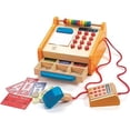thumbnail image 1 of Set de juegos de simulación de madera Checkout Register Hape para niños, 1 of 5