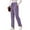 32#Purple, variant on Corduroy Pants for Women Elastic High Waist Pull On Straight Leg Slacks Casual Trousers with Pocket Light Green S