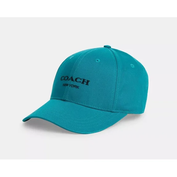 COACH Baseball Hat with Embroidery (Teal)