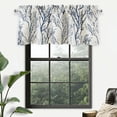 thumbnail image 6 of Tree Branch Linen Lined Valance Blue 52"W x 14"L (Pack of 1) Room Darkening Short Window Curtain, 6 of 9