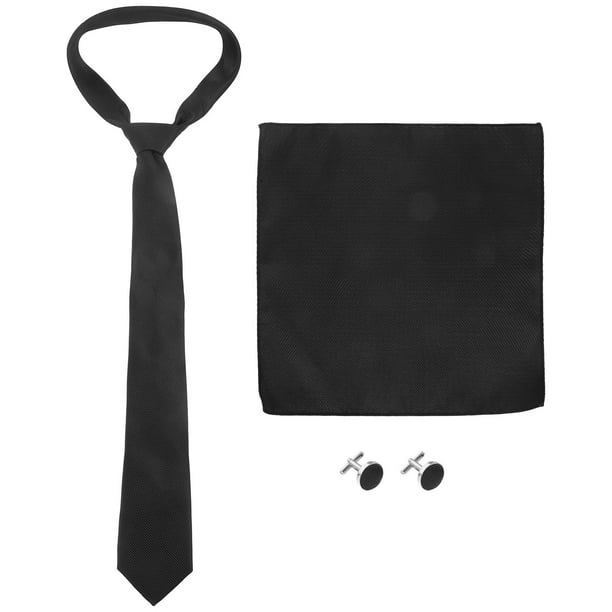 GOOHOCHY 1 juego de corbatas para hombre, pañuelos, gemelos, corbata formal, corbata decorativa para fiesta.