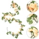 thumbnail image 5 of Guirnalda de rosas artificiales de imitación, guirnalda floral de rosas falsas, decoración del hogar, 5 of 6
