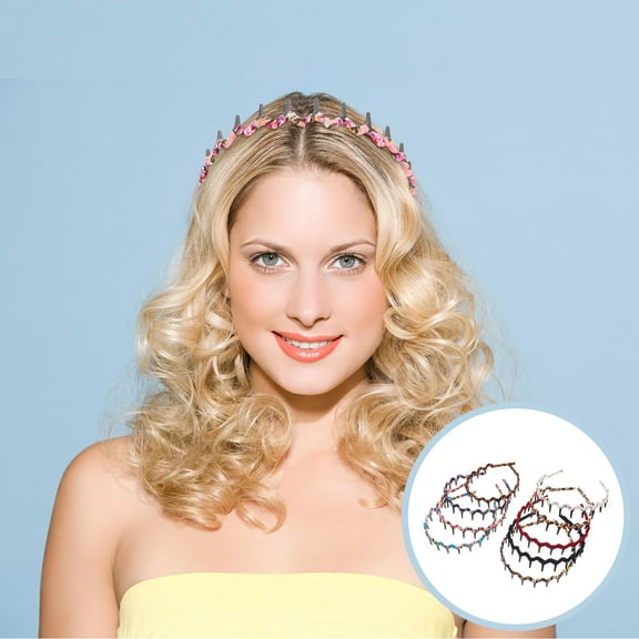 WRITWAA 9-Piece Assorted Color Plastic Hair Hoops Headbands Comfortable Hair Accessories for Women and Girls