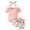 ZI-Pink, variant on Zanarzt Toddler Girl Summer Outfits Baby Clothes Short Sleeve Romper Shorts Headband Sets 3Pcs Summer Outfits Black,3-6 Months