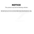 thumbnail image 2 of Kugel Rear Wheel Hub Bearing and ABS Sensor Kit for Car Toyota Camry Excluding Vehicles Manufactured In Japan - Left Right Side (Driver Passenger) K7S-101256, 2 of 11
