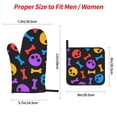 thumbnail image 3 of ZICANCN Oven Mitts and Pot Holders Sets, Colorful Spooky Dark Skulls Baking Sets Kitchen Heat Resistant 4 Pieces, 3 of 8