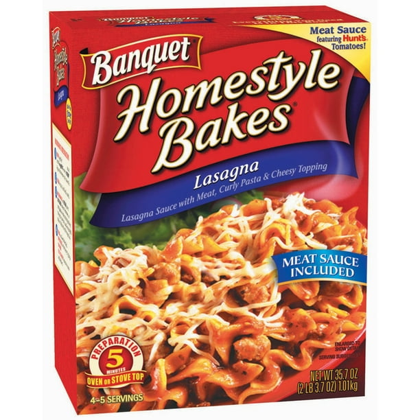 Conagra Foods Homestyle Bakes Homestyle Bakes Lasagna 35 7 Oz Walmart Com Walmart Com