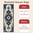thumbnail image 6 of Hallway Runner Rug 2'x6' Washable Area Rugs Non Slip Laundry Rug Runner Floor Carpet Runners for Hallways Entryway Laundry Room Kitchen, 6 of 11