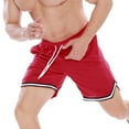 thumbnail image 6 of Men's Casual Shorts Short Athletic Shorts Men Running Mens Size 33 8 Mens Big And Tall Athletic Mesh Comfy Clothes Lounging Wear for Workout Red L, 6 of 8