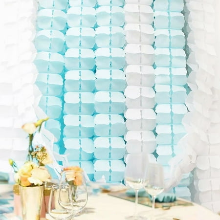 Hanging Garland Four Leaf Tissue Paper Flower Garland Reusable