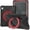Black + Red, variant on Dteck Case for iPad A16 11th Gen 2025/10th Generation 10.9 Inch 2022 with Rotating Stand, Heavy Duty Shockproof Protective Cover,Black + Red