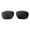 Black, variant on Walleva Ice Blue Polarized Replacement Lenses for Smith Optics Nomad Sunglasses