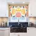 thumbnail image 5 of Yayeee Kitchen Curtains Tier Pair Light Filtering 27"x36" Rod Pocket Short Cafe Window Panel, Candy Lemon Slices, 5 of 7