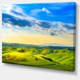thumbnail image 2 of Colorful Tuscany Countryside Farm - Landscape Canvas Wall Art, 2 of 3