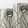 thumbnail image 6 of Exclusive Home Branches Linen Blend Grommet Top Curtain Panel Pair, 54"x108", Mecca Orange, 6 of 6