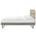 thumbnail image 6 of Platform Bed Frame, Queen Size, Wood, Grey Gray, Modern Contemporary Urban Design, Bedroom Master Guest Suite, 6 of 9