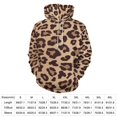 thumbnail image 2 of Leopard Print Men's Women Vintage 3D Hooded Sweatshirt - All-Season Loose Fit Streetwear, 2 of 6