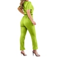 thumbnail image 4 of Traje Elástico de las Mujeres, Manga Corta Delgada Estirable Y Pantalones Cortos para Uso Casual Y Casero, Ligero Y Transpirable Vestido Suelto, 4 of 8