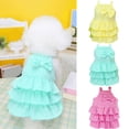 thumbnail image 2 of Adorable Dog Dress - Soft Breathable Layered Hem Bowknot Dress - Daily Wear - Pet Accessories, 2 of 8