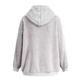 thumbnail image 5 of HAPIMO Rollbacks Womens Fashion Open Front Fuzzy Cardigan Sweaters Batwing Sleeve Lightweight Oversized Loose Knit Sweater Teen Girls Clothes Gray XXL, 5 of 5