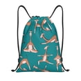 thumbnail image 1 of Gaeub Giraffes Doing Various Yoga Drawstring Backpack Bag Sport Gym Sackpack Heavy Duty String Backpack for Men Women-Small, 1 of 6
